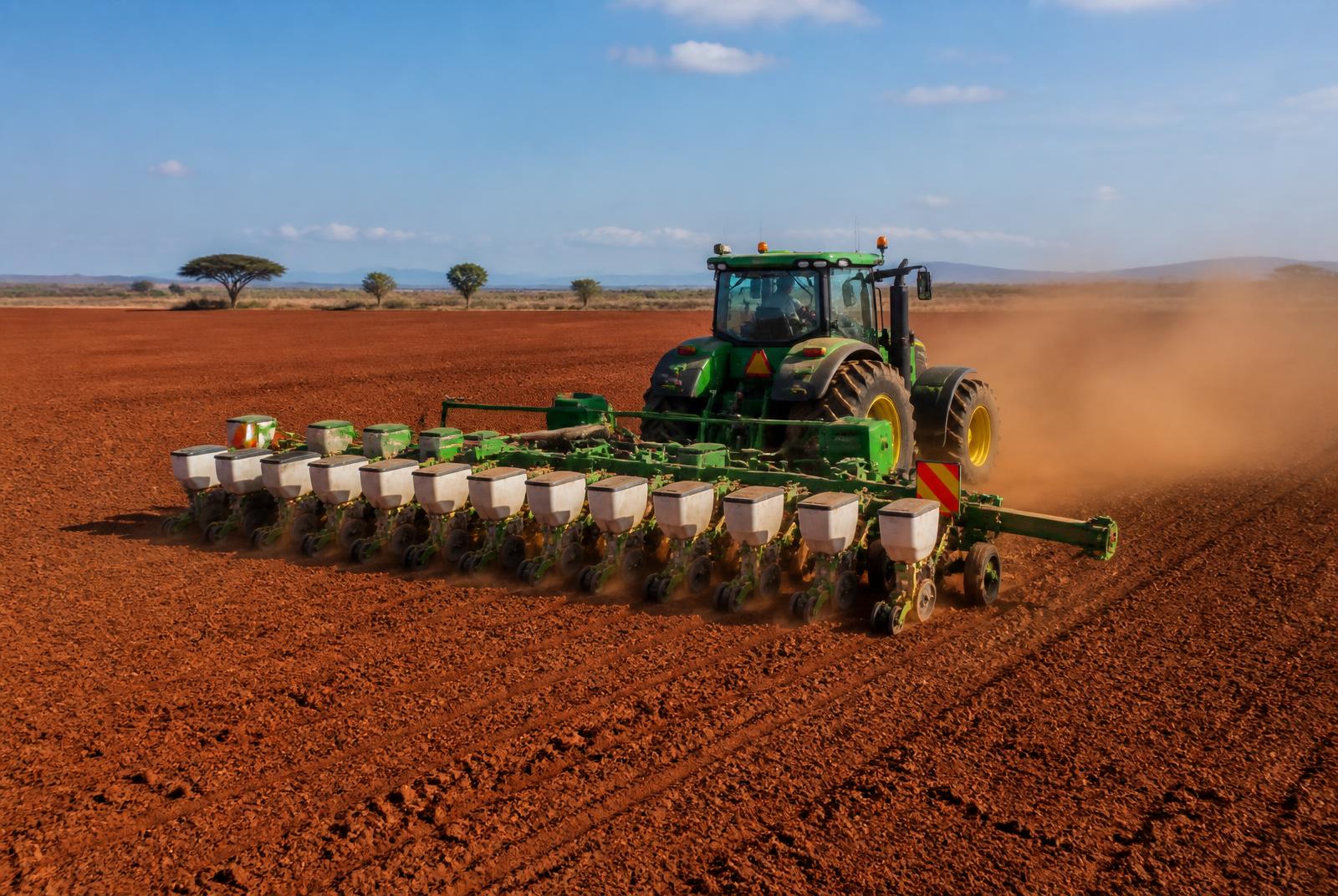 Plantation mécanisée de maïs — 300 ha